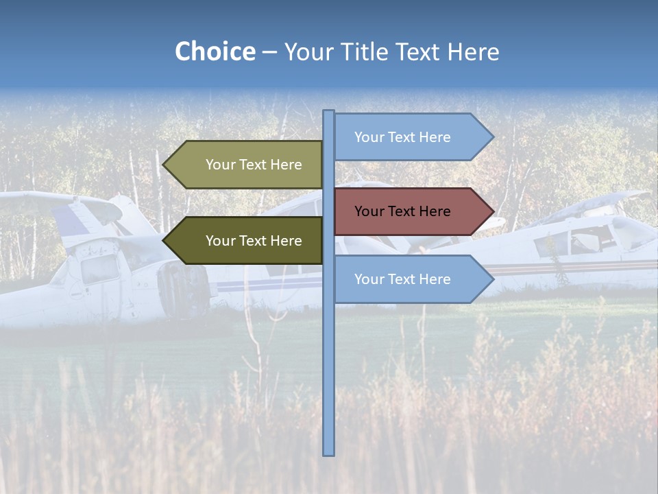 Parts Daytime Planes PowerPoint Template