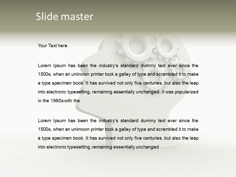 Head Expertise Intelligence PowerPoint Template