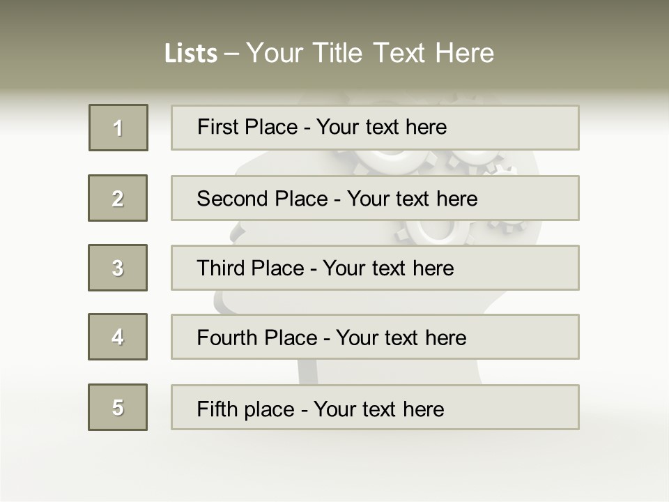 Head Expertise Intelligence PowerPoint Template