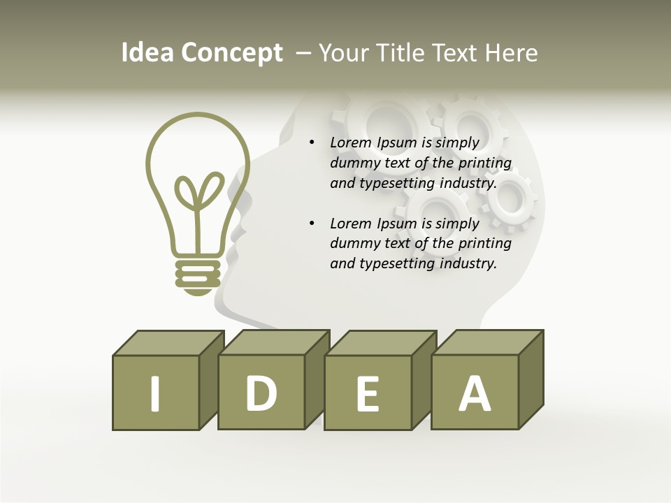Head Expertise Intelligence PowerPoint Template