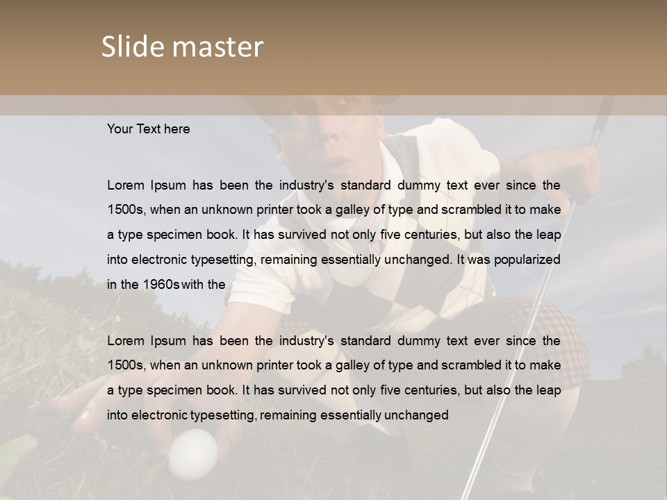 Dirty Man Play PowerPoint Template