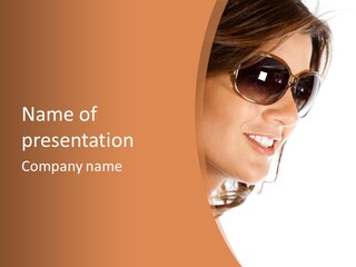 Gorgeous  Glasses PowerPoint Template