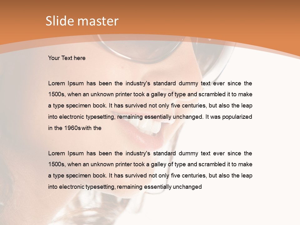 Gorgeous  Glasses PowerPoint Template
