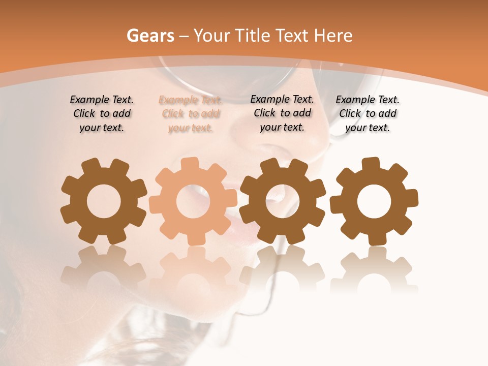 Gorgeous  Glasses PowerPoint Template