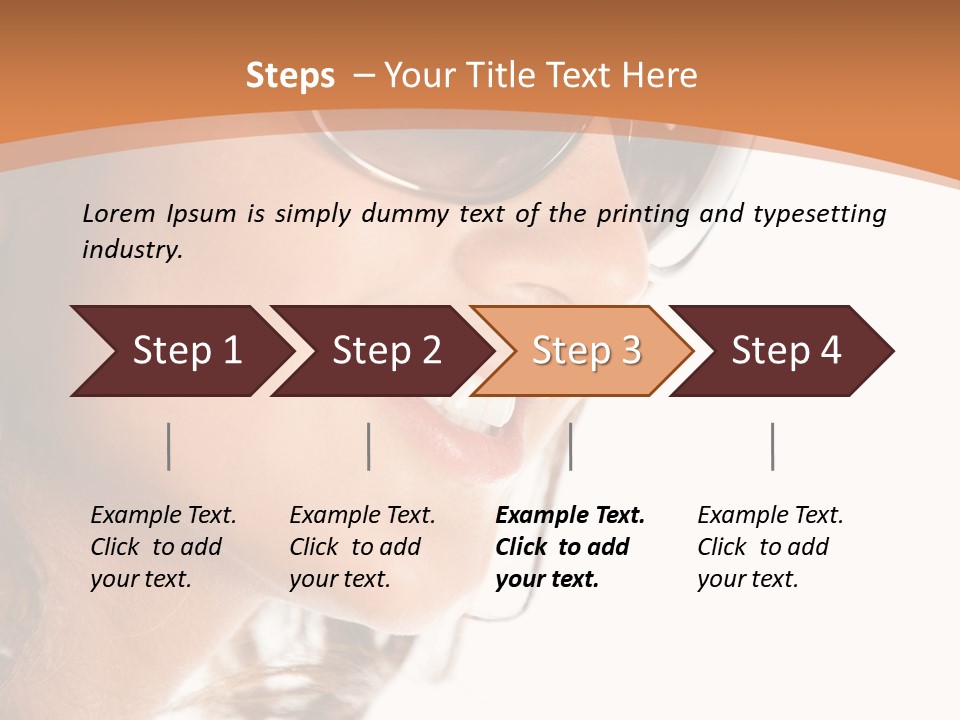 Gorgeous  Glasses PowerPoint Template