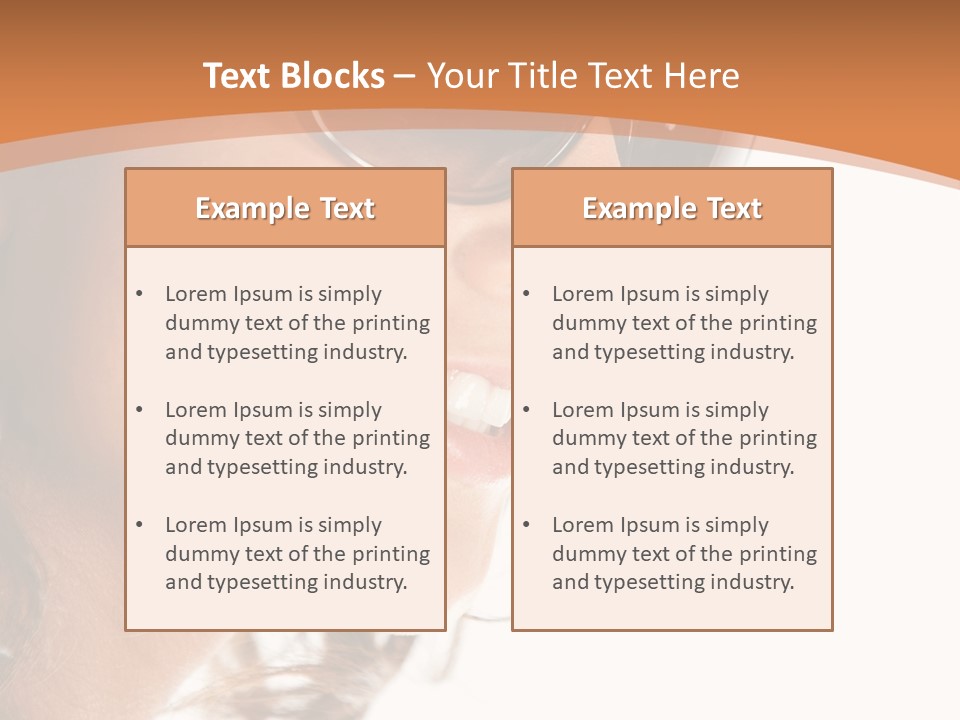 Gorgeous  Glasses PowerPoint Template
