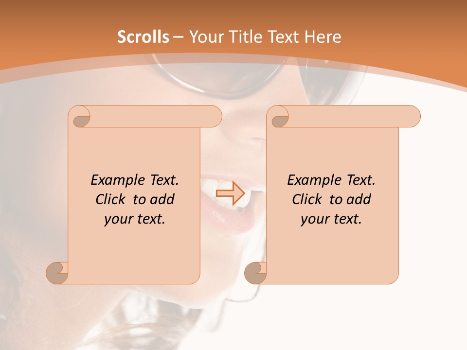Gorgeous  Glasses PowerPoint Template