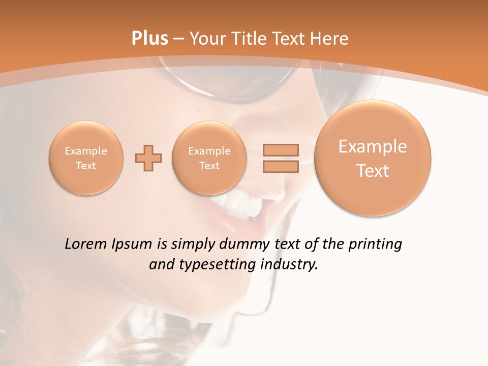 Gorgeous  Glasses PowerPoint Template