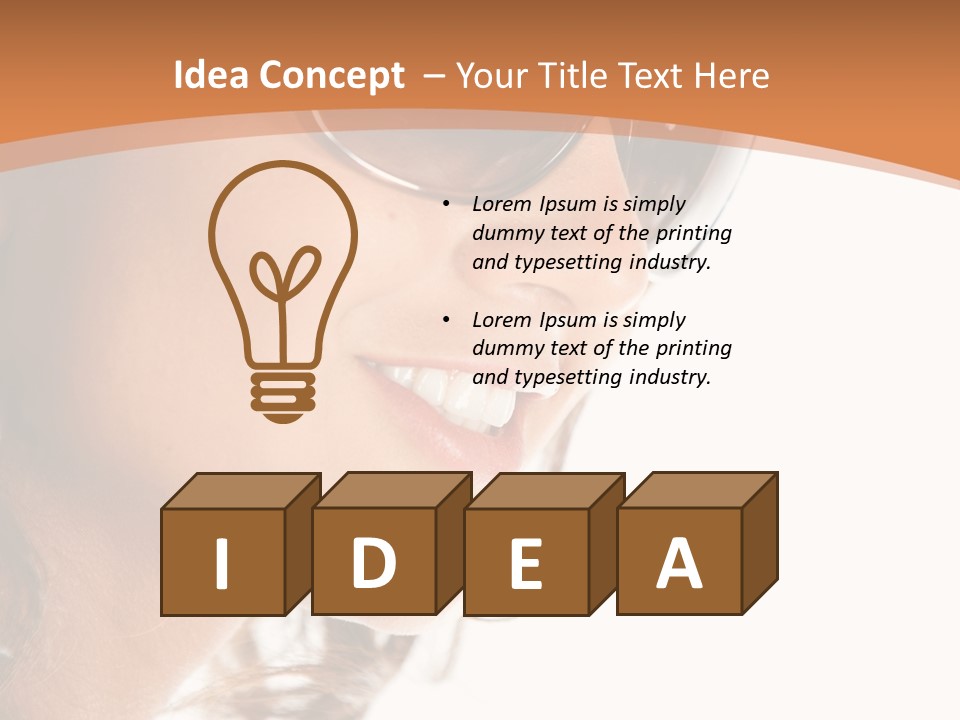 Gorgeous  Glasses PowerPoint Template