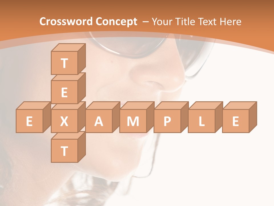 Gorgeous  Glasses PowerPoint Template