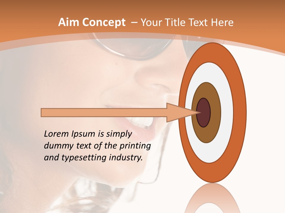 Gorgeous  Glasses PowerPoint Template