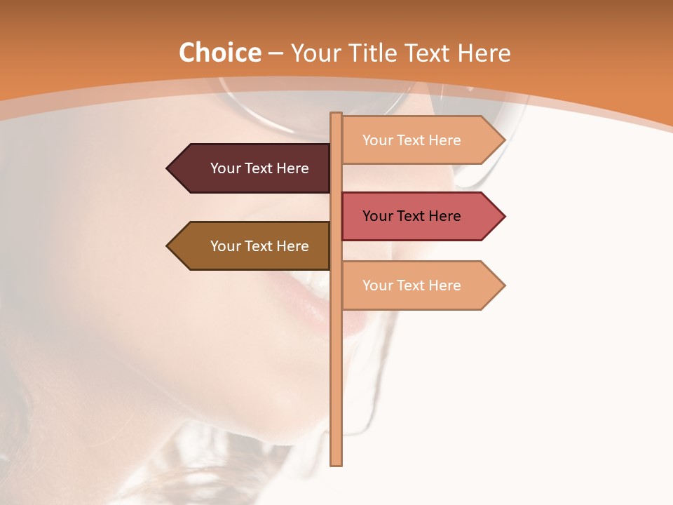 Gorgeous  Glasses PowerPoint Template