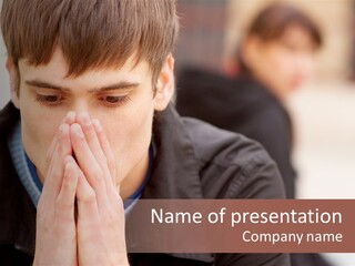 Man Pair People PowerPoint Template