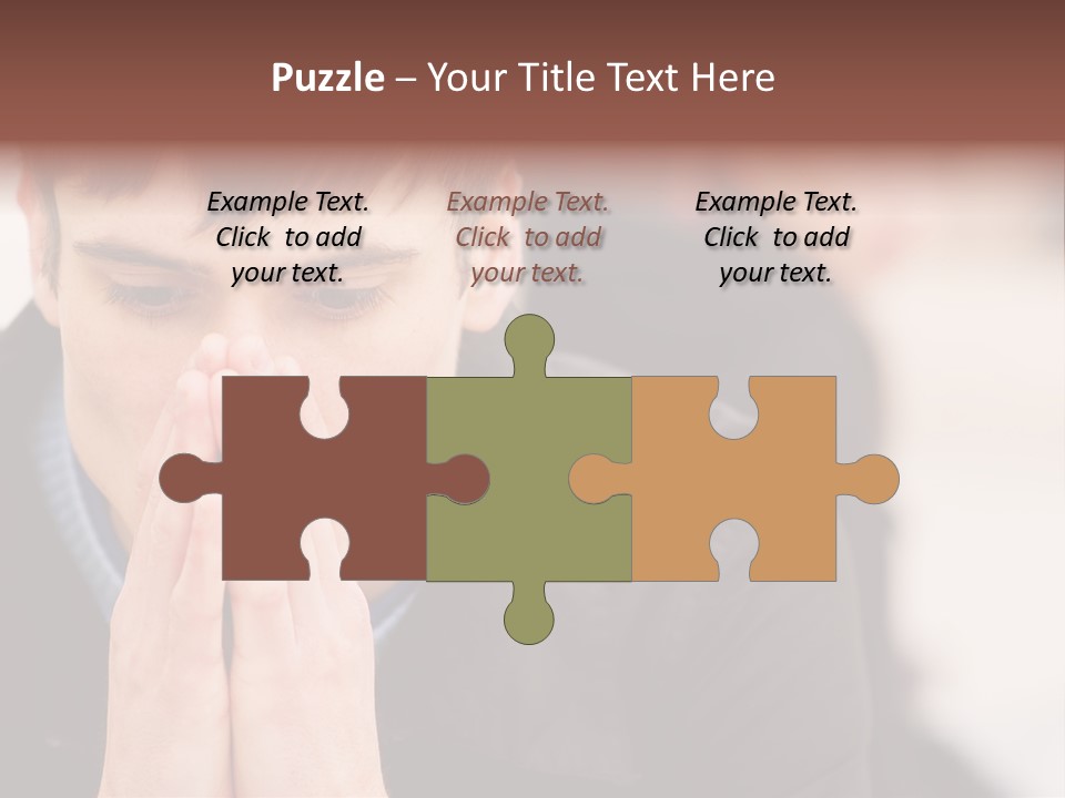 Man Pair People PowerPoint Template