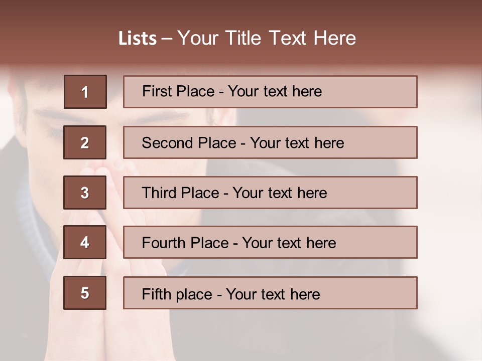Man Pair People PowerPoint Template