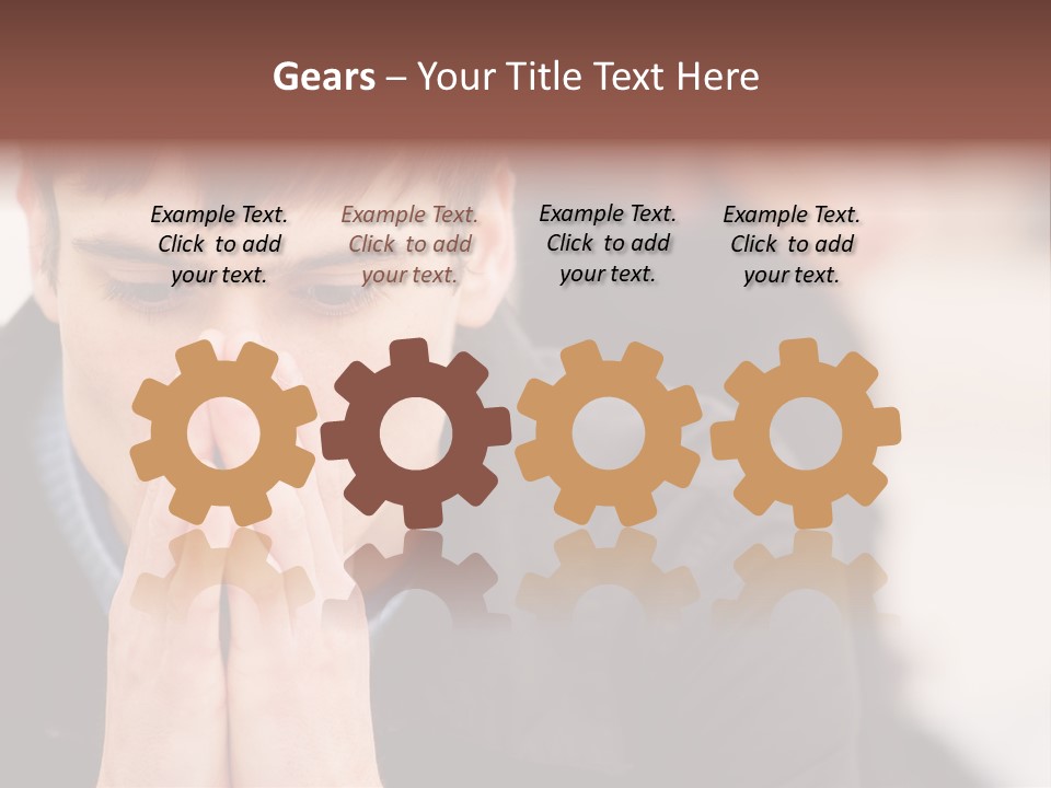 Man Pair People PowerPoint Template