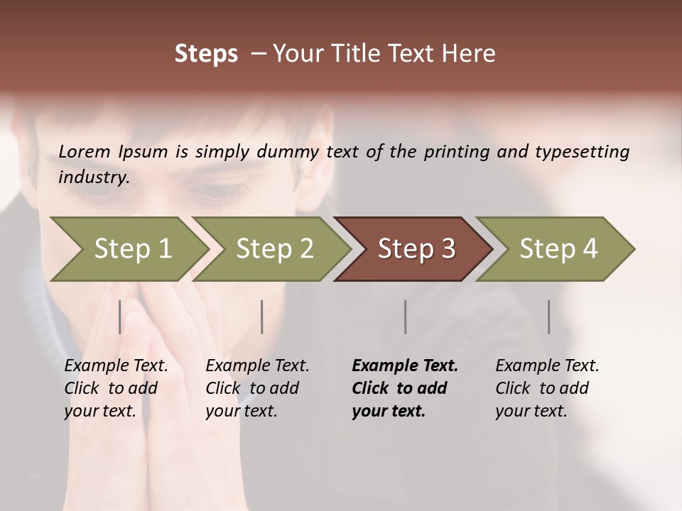 Man Pair People PowerPoint Template