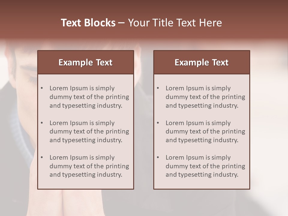 Man Pair People PowerPoint Template