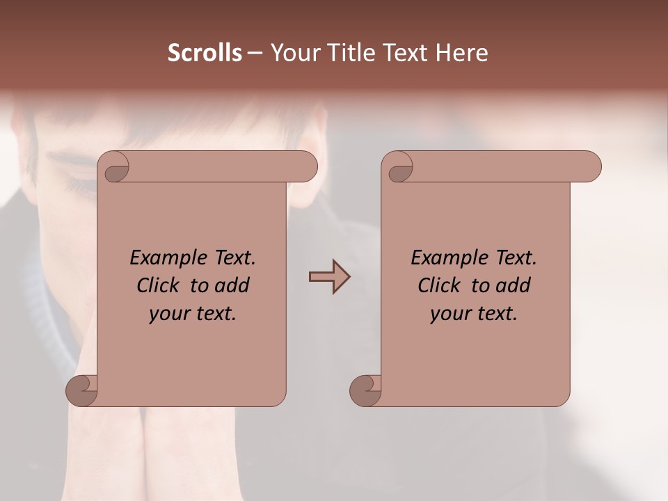 Man Pair People PowerPoint Template