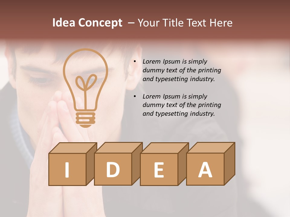 Man Pair People PowerPoint Template