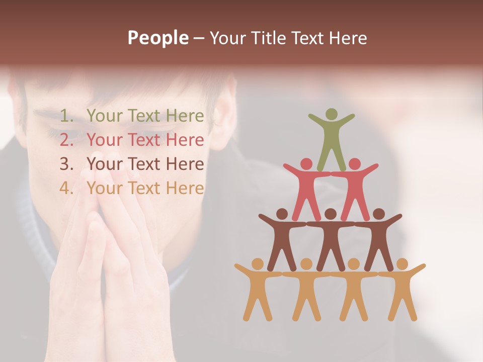Man Pair People PowerPoint Template