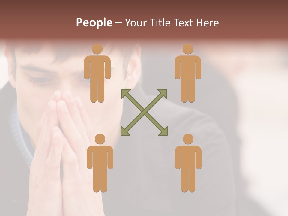 Man Pair People PowerPoint Template