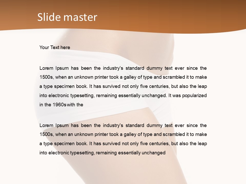 Short Young Panties PowerPoint Template