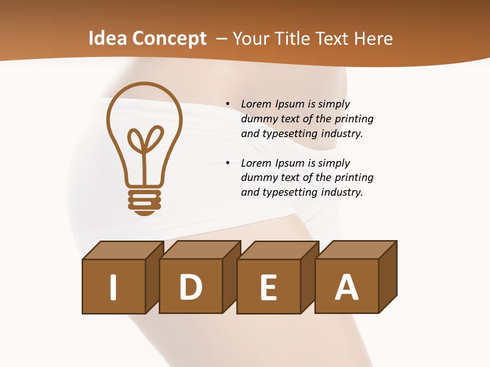 Short Young Panties PowerPoint Template