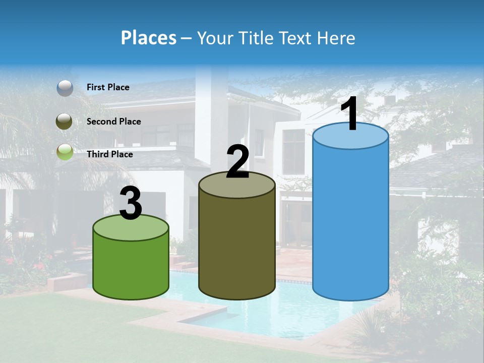 Accommodation Stairs Two PowerPoint Template