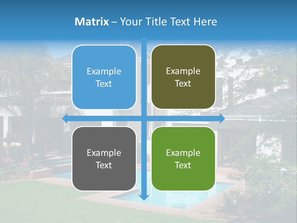 Accommodation Stairs Two PowerPoint Template