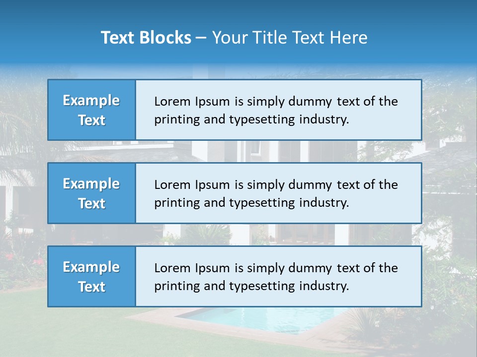Accommodation Stairs Two PowerPoint Template