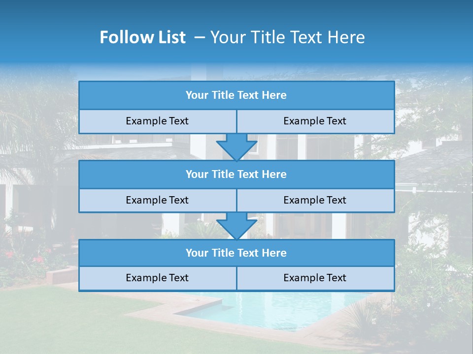 Accommodation Stairs Two PowerPoint Template