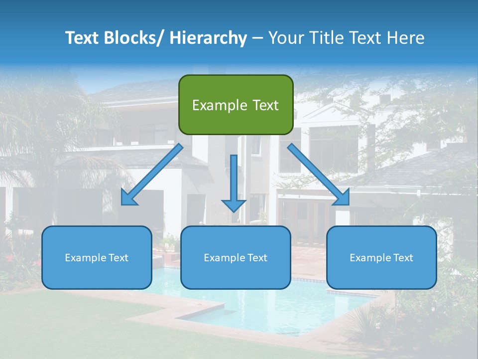 Accommodation Stairs Two PowerPoint Template