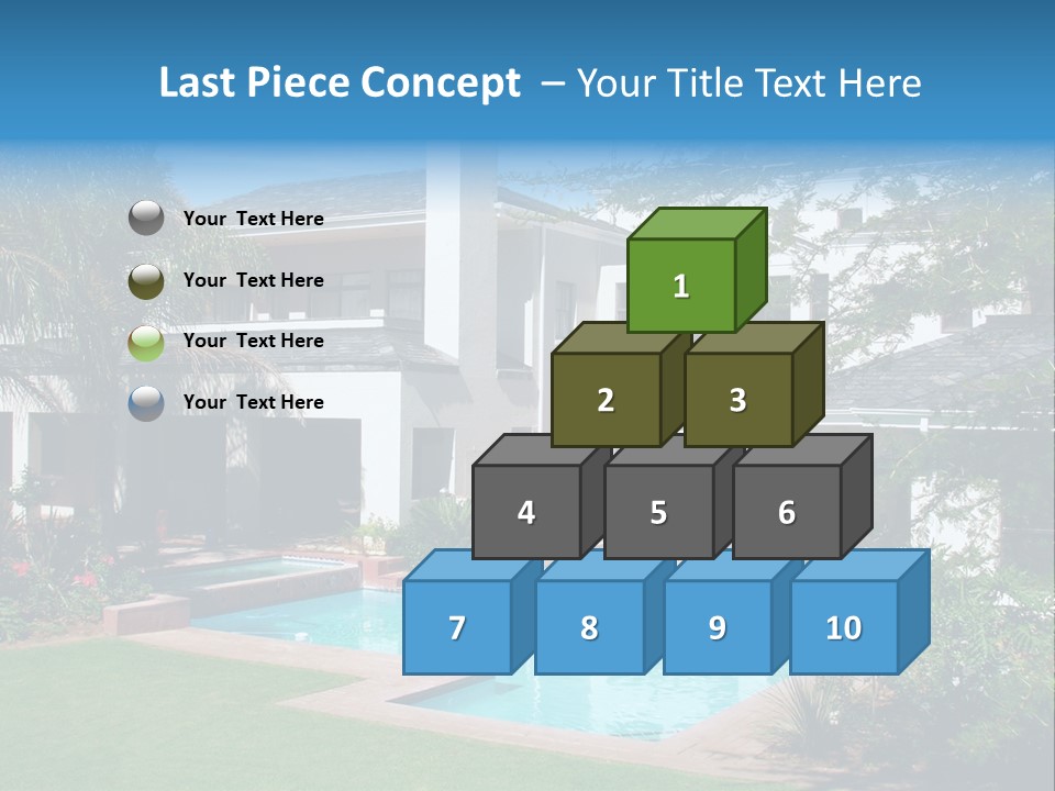 Accommodation Stairs Two PowerPoint Template