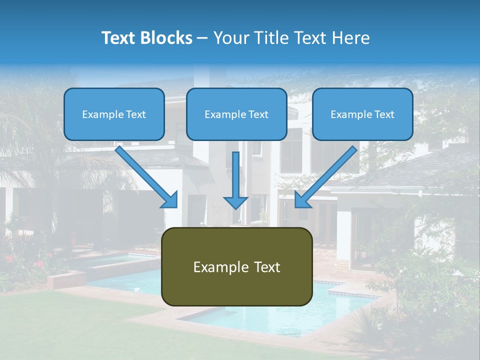 Accommodation Stairs Two PowerPoint Template