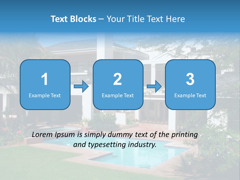 Accommodation Stairs Two PowerPoint Template
