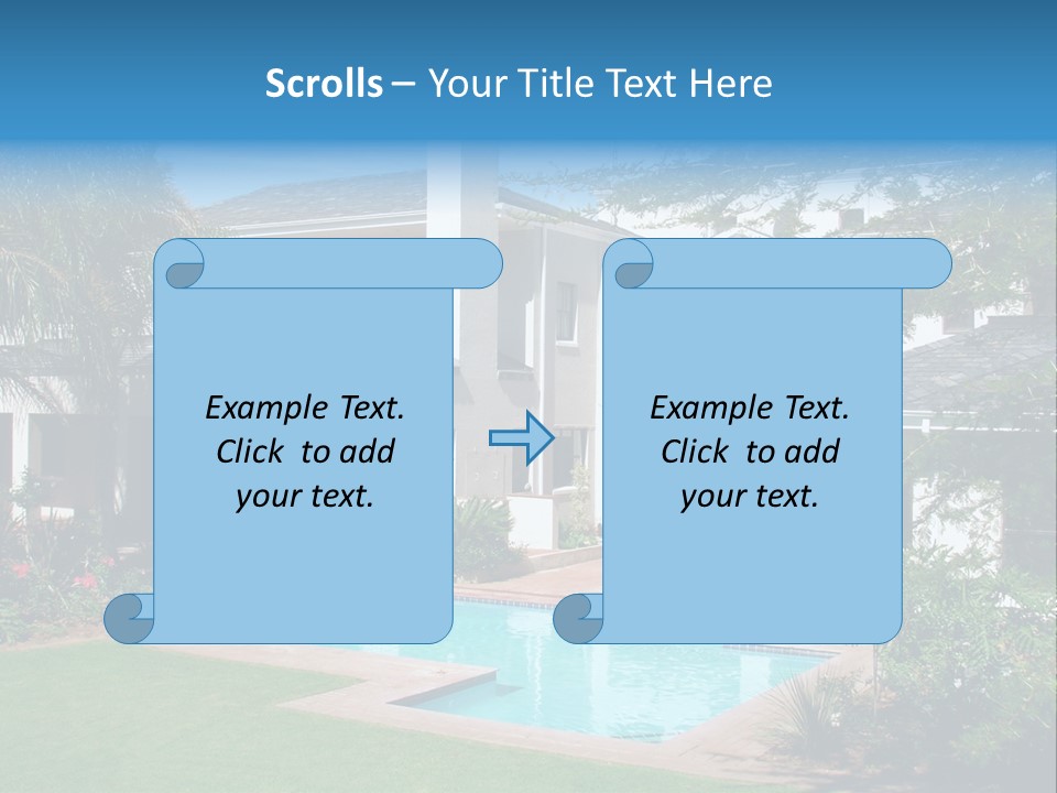 Accommodation Stairs Two PowerPoint Template