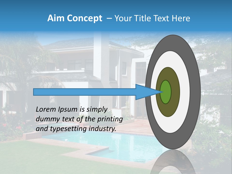 Accommodation Stairs Two PowerPoint Template