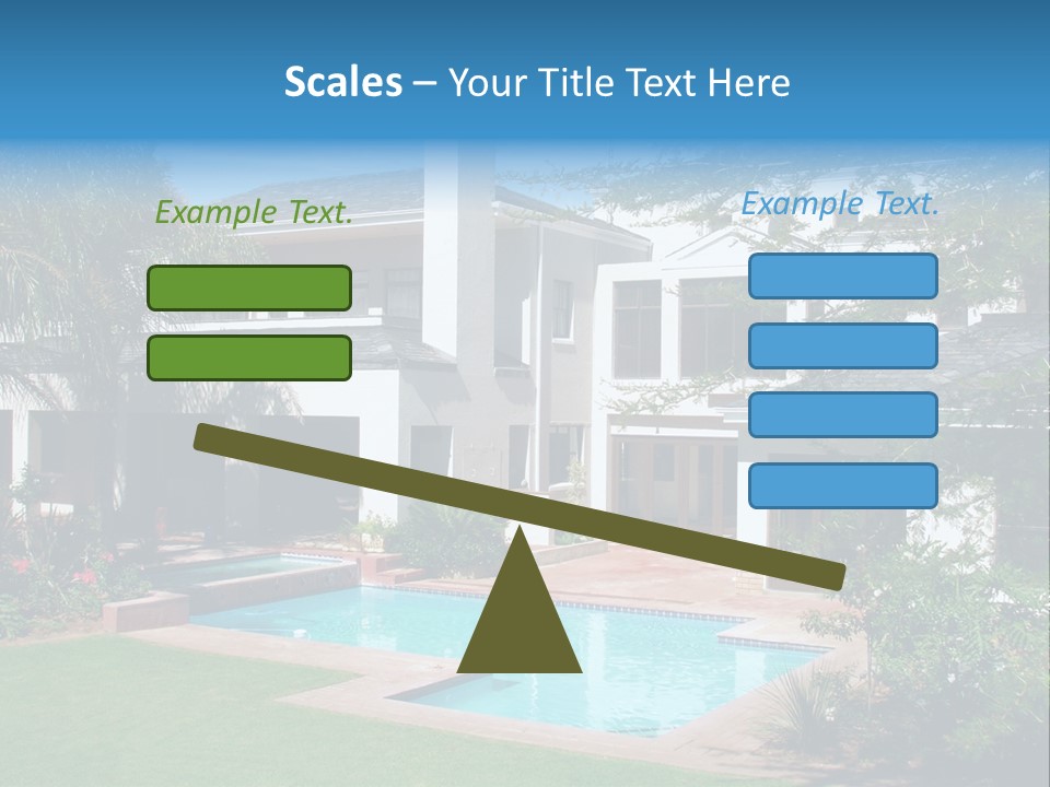 Accommodation Stairs Two PowerPoint Template