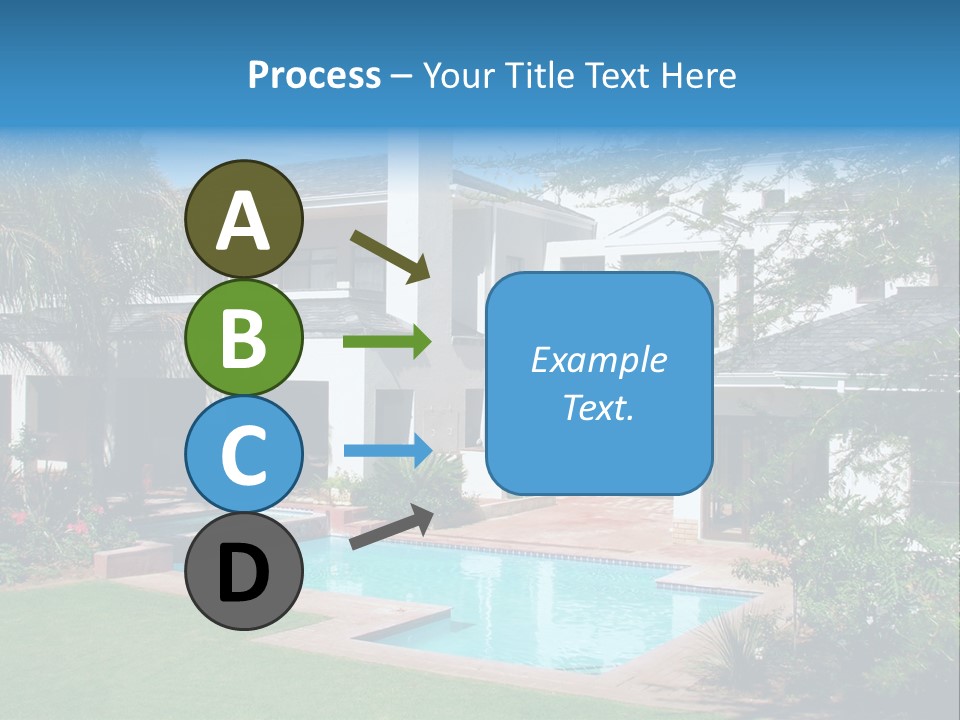 Accommodation Stairs Two PowerPoint Template