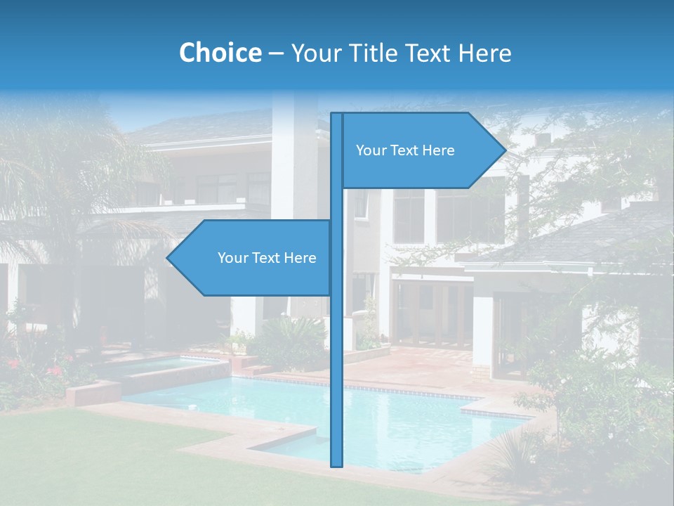 Accommodation Stairs Two PowerPoint Template