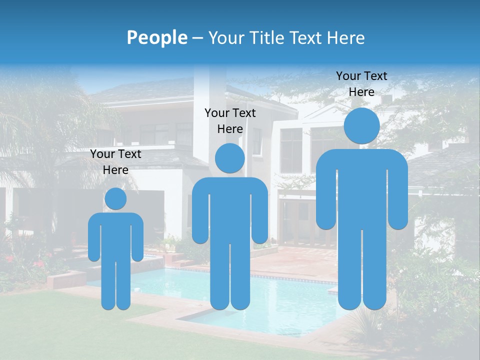 Accommodation Stairs Two PowerPoint Template