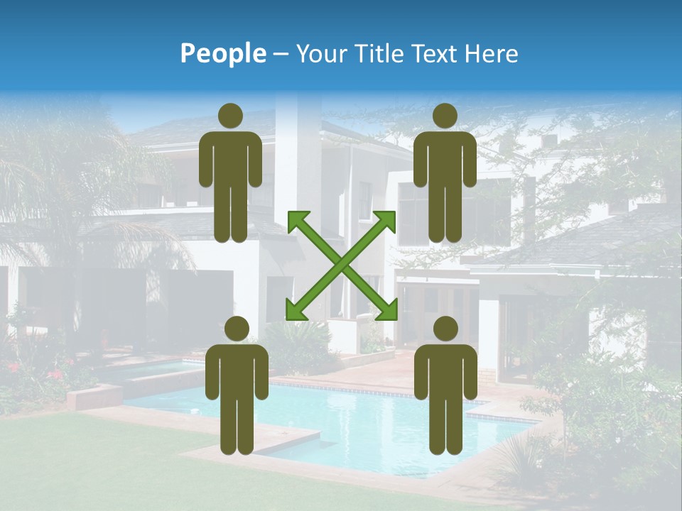 Accommodation Stairs Two PowerPoint Template