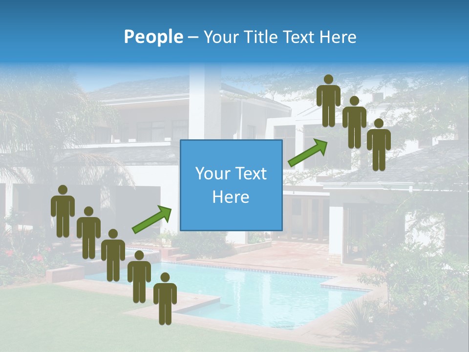 Accommodation Stairs Two PowerPoint Template