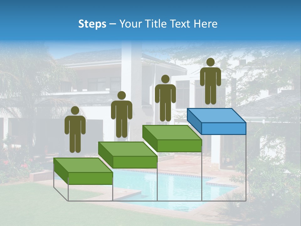 Accommodation Stairs Two PowerPoint Template