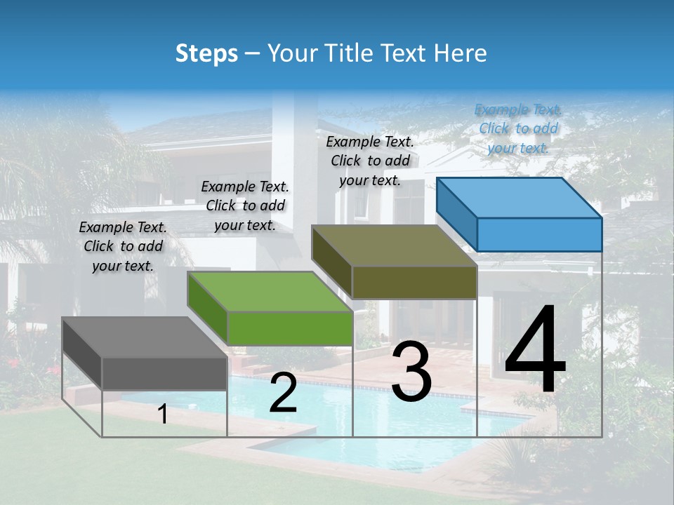 Accommodation Stairs Two PowerPoint Template