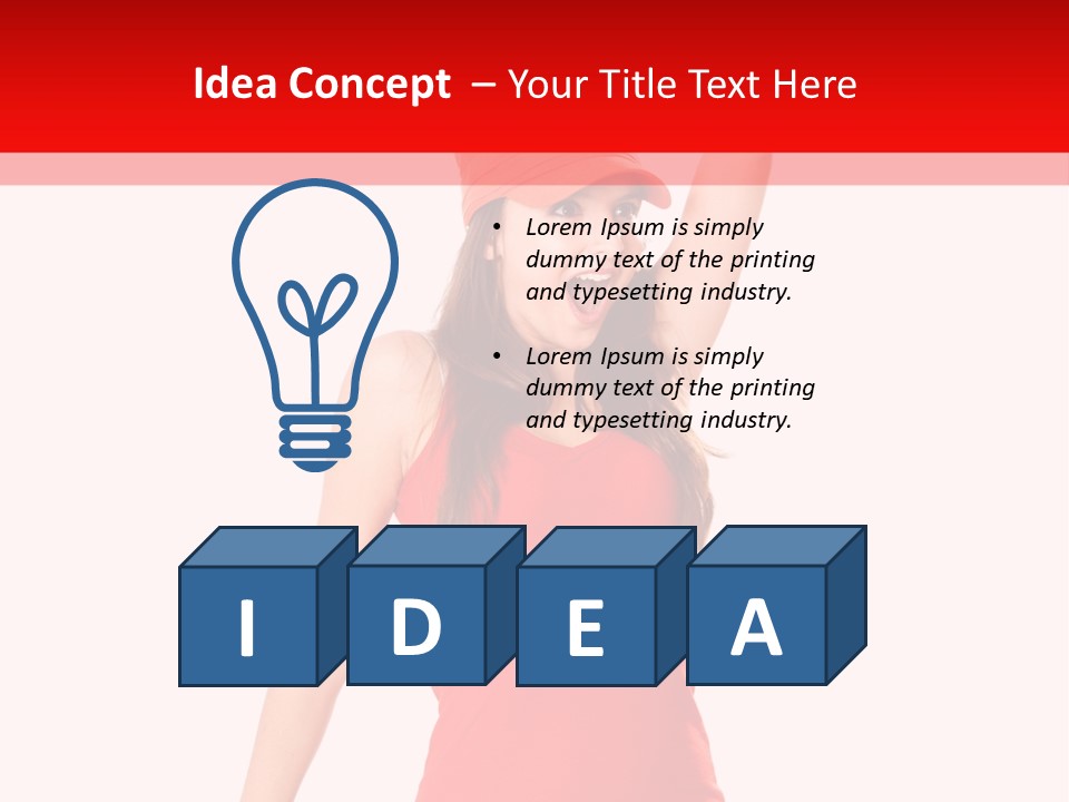 Expressive Standing Isolated PowerPoint Template