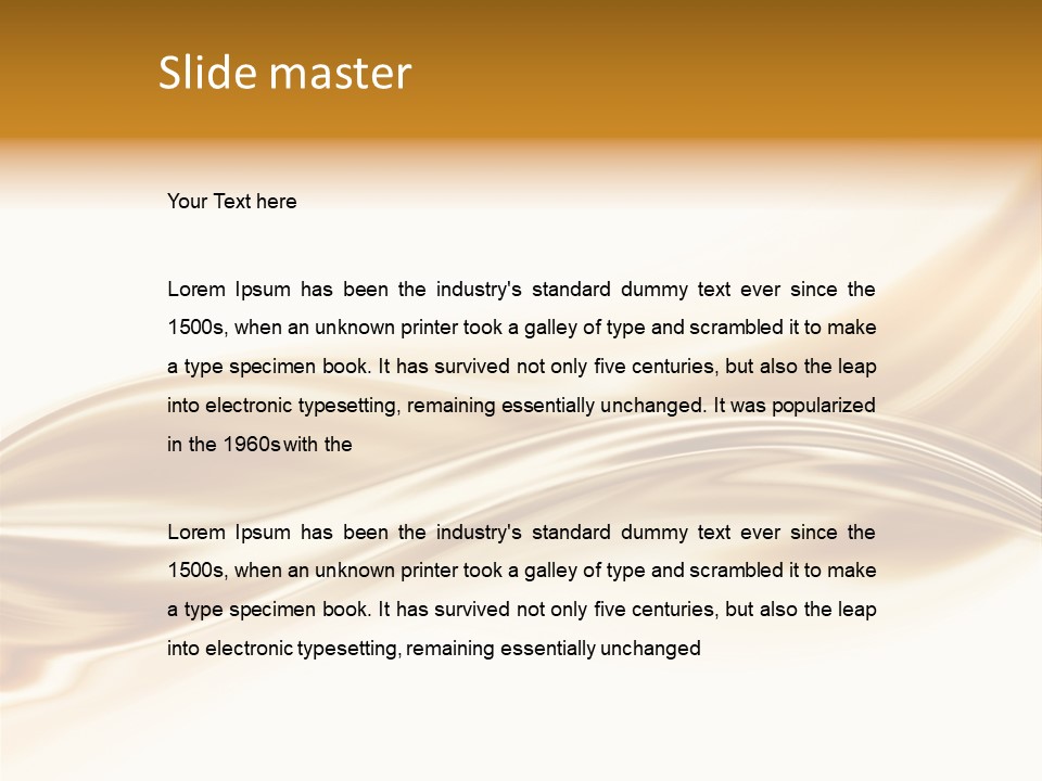 Magic Reflection Curve PowerPoint Template