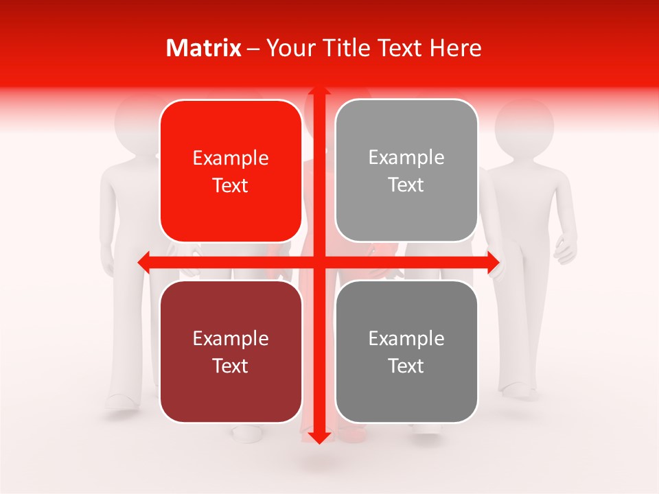 Teamwork Person Red PowerPoint Template