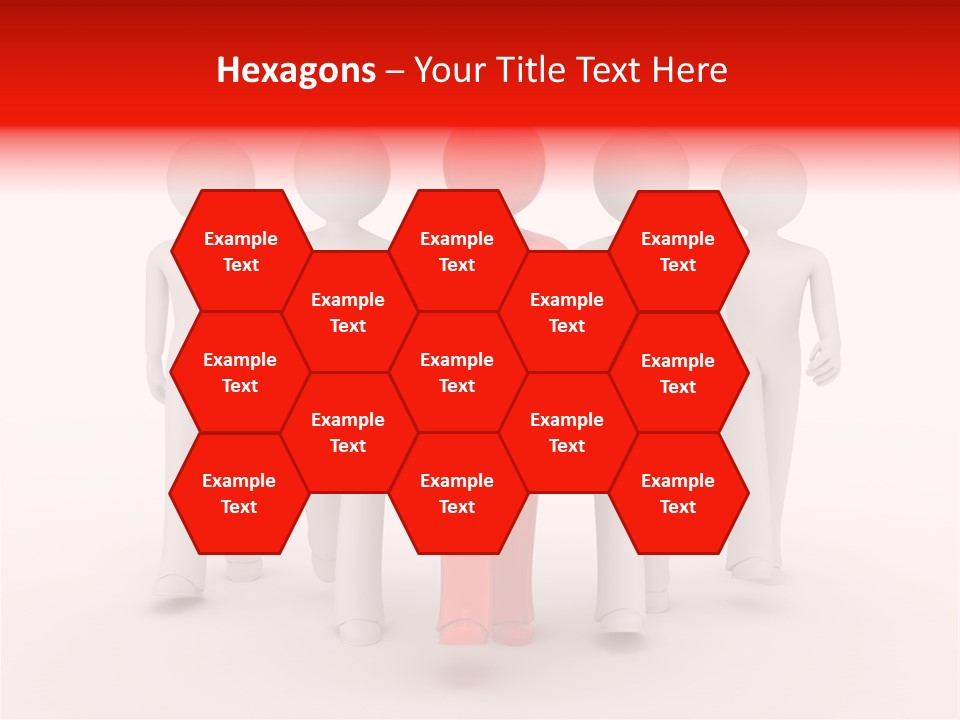 Teamwork Person Red PowerPoint Template